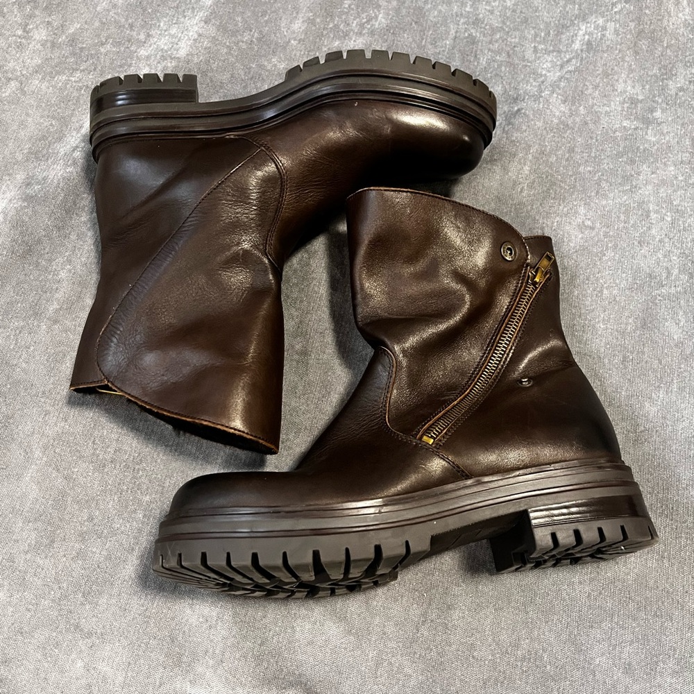 CRUZA TENDENDENCIA Genuine Leather Shearling Lined (Portugal 🇵🇹) size 40